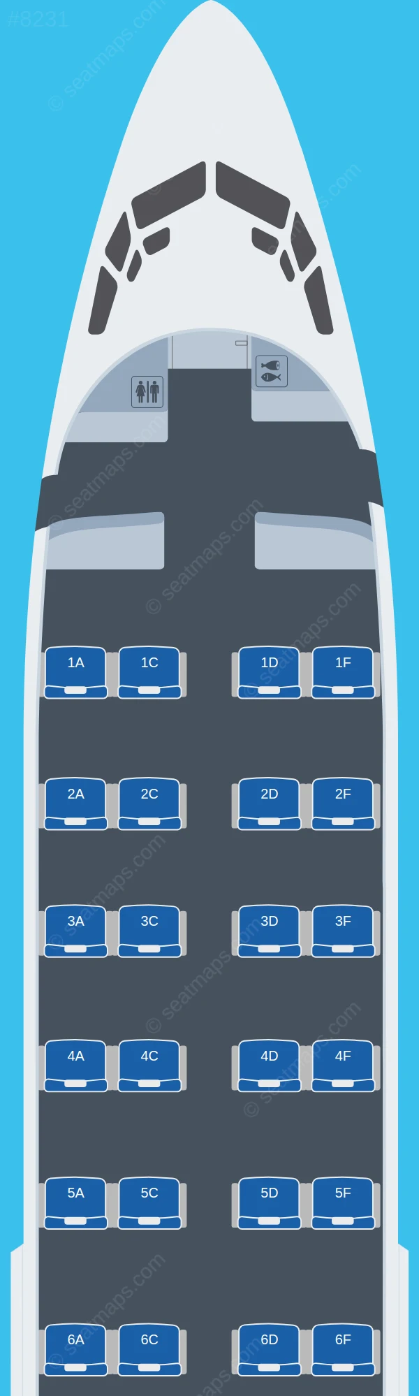 Nolinor Aviation Boeing 737-300 V.3 seatmap preview