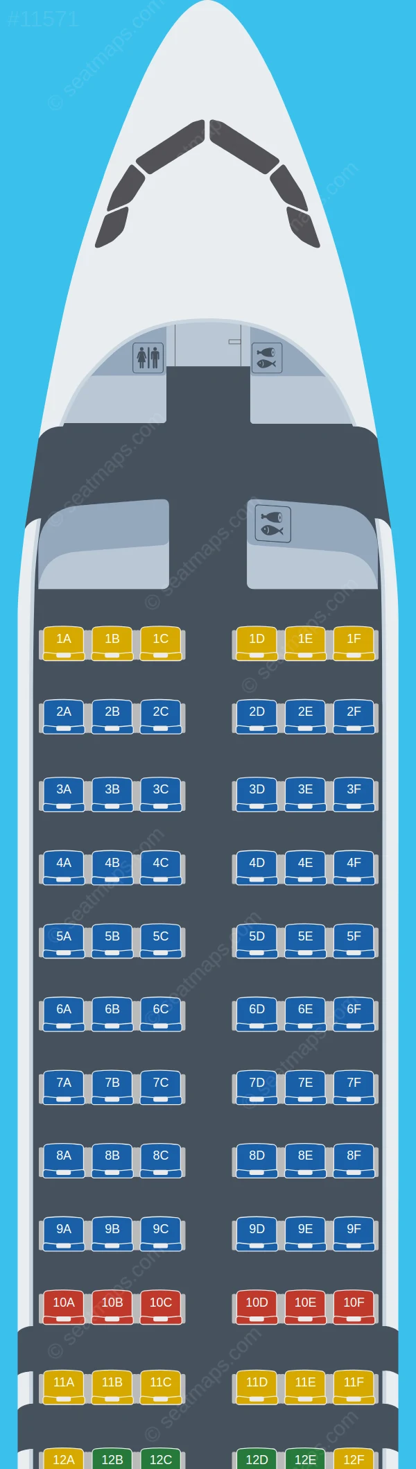 Brussels Airlines Airbus A320neo seatmap preview