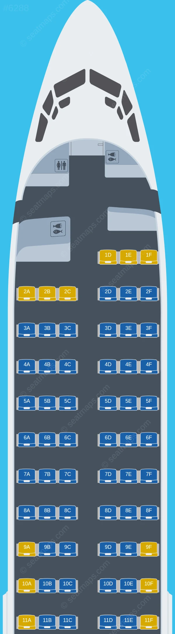 UTair Boeing 737-400 seatmap preview