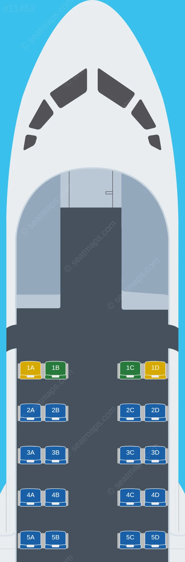 Air Saint-Pierre ATR 42-600 seatmap preview