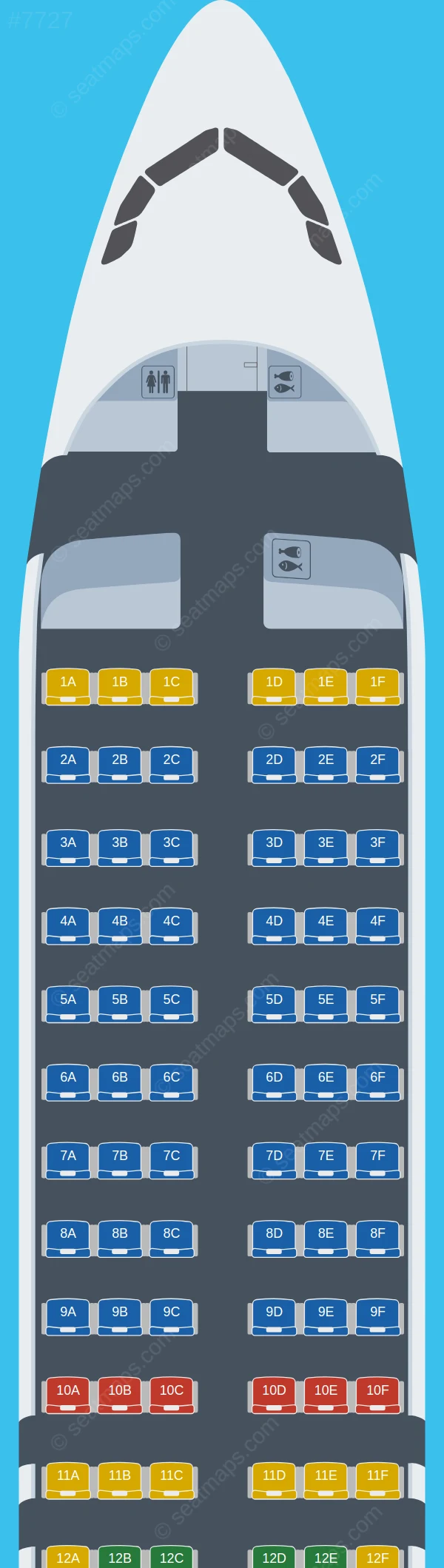 Lufthansa Airbus A320neo seatmap preview