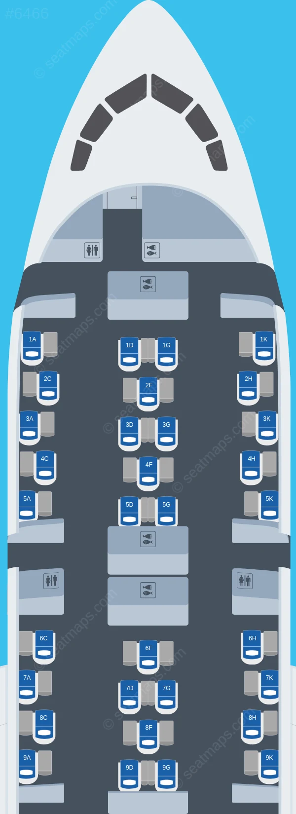 ANA - All Nippon Airways Boeing 787-8 V.3 seatmap preview