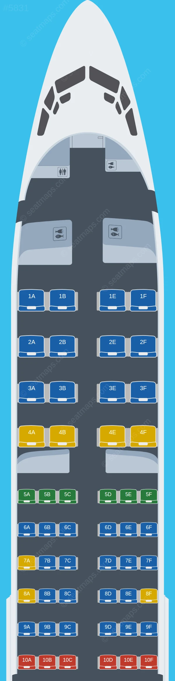 Turkish Airlines Boeing 737-800 V.1 seatmap preview