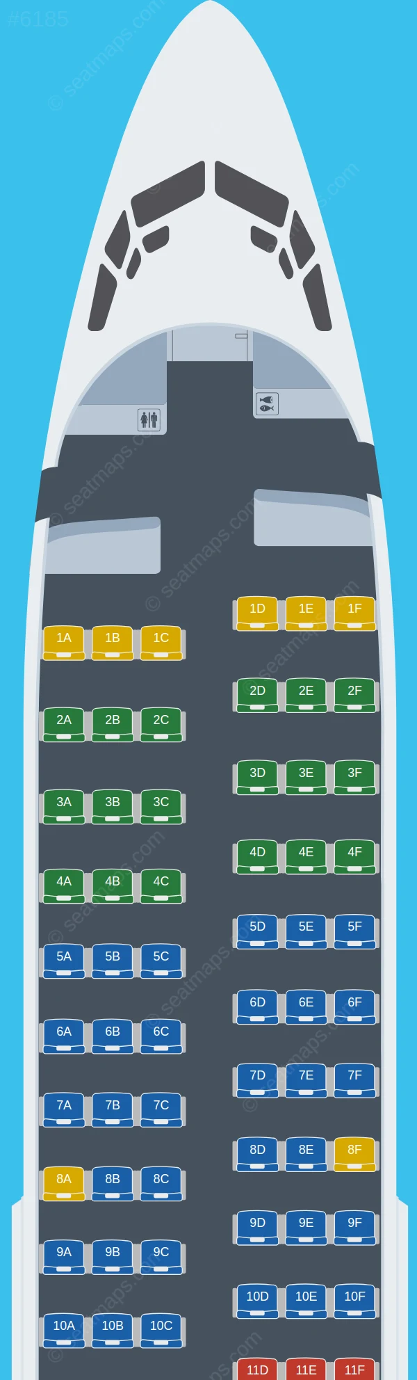 SpiceJet Boeing 737-700 V.1 seatmap preview