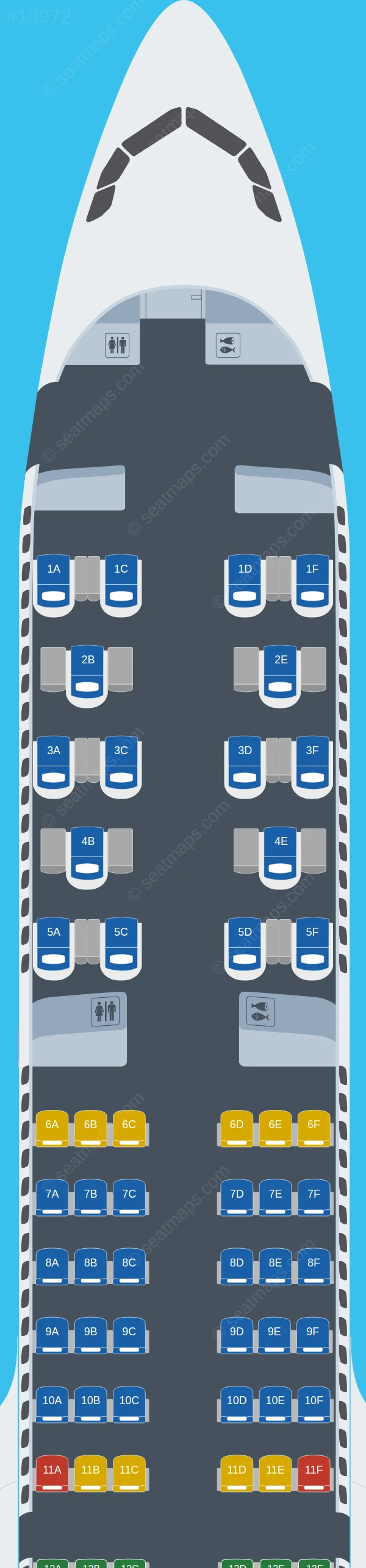 TAP Air Portugal Airbus A321neo LR V.1 seatmap preview