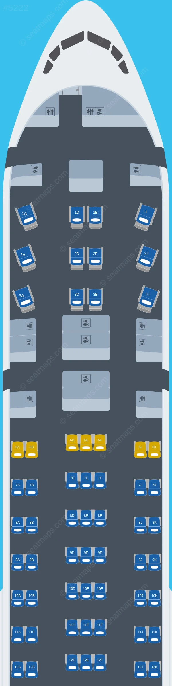 TAAG Angola Boeing 777-300ER V.1 seatmap preview