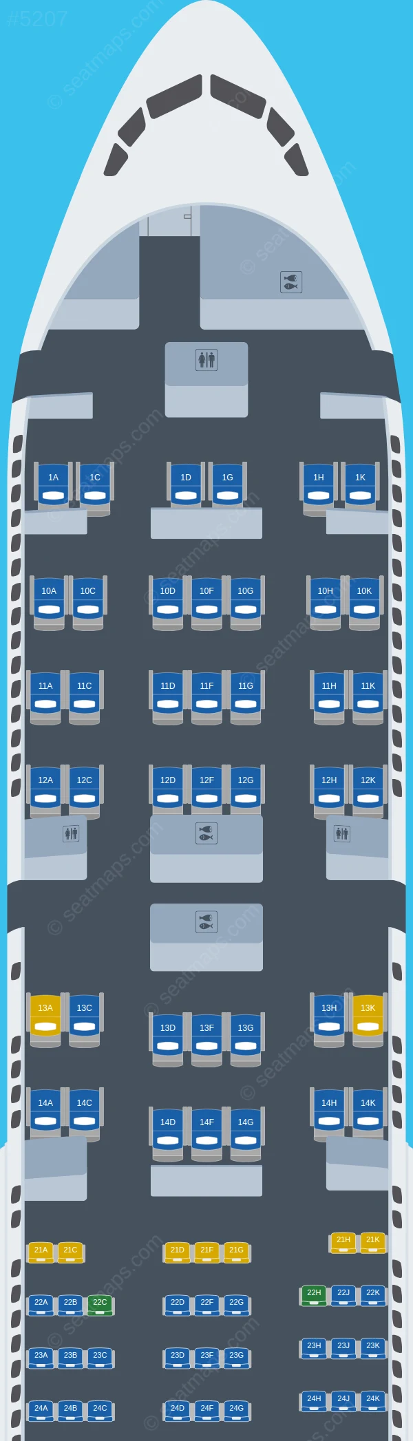 El Al Boeing 777-200ER V.1 seatmap preview
