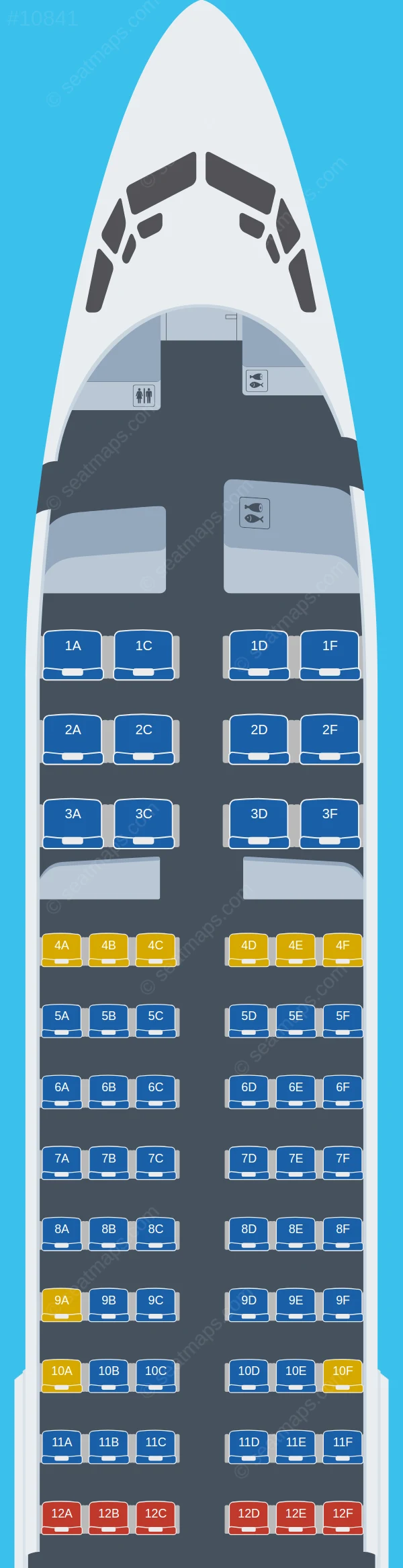 Malaysia Airlines Boeing 737-800 V.2 seatmap preview