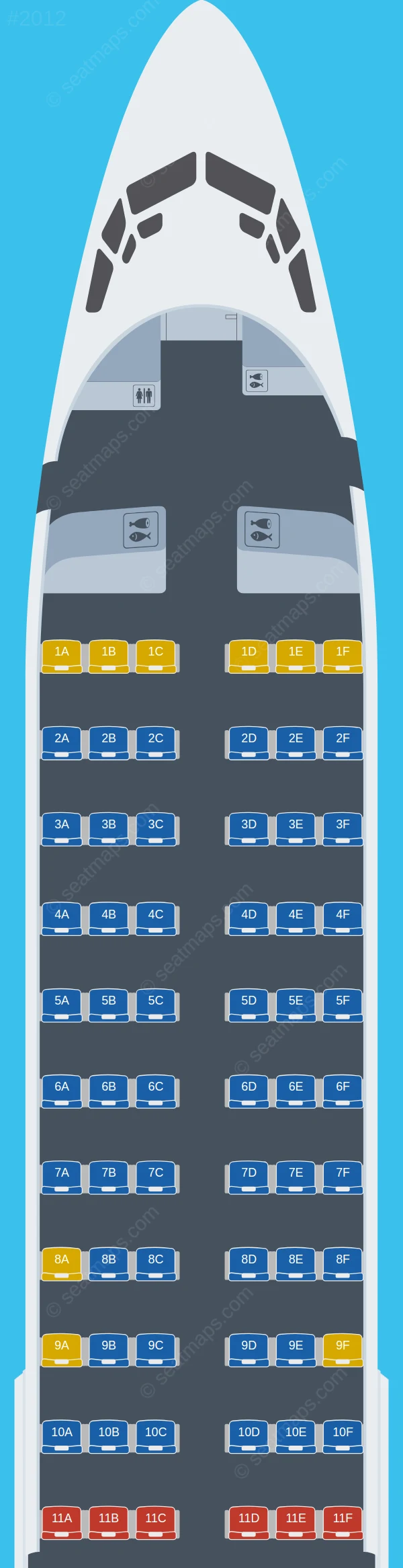 Turkish Airlines Boeing 737-800 V.2 seatmap preview