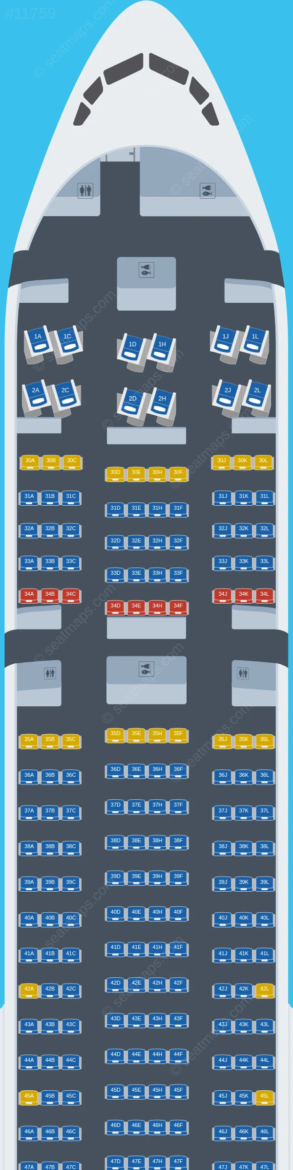 Saudia Boeing 777-300ER V.5 seatmap preview