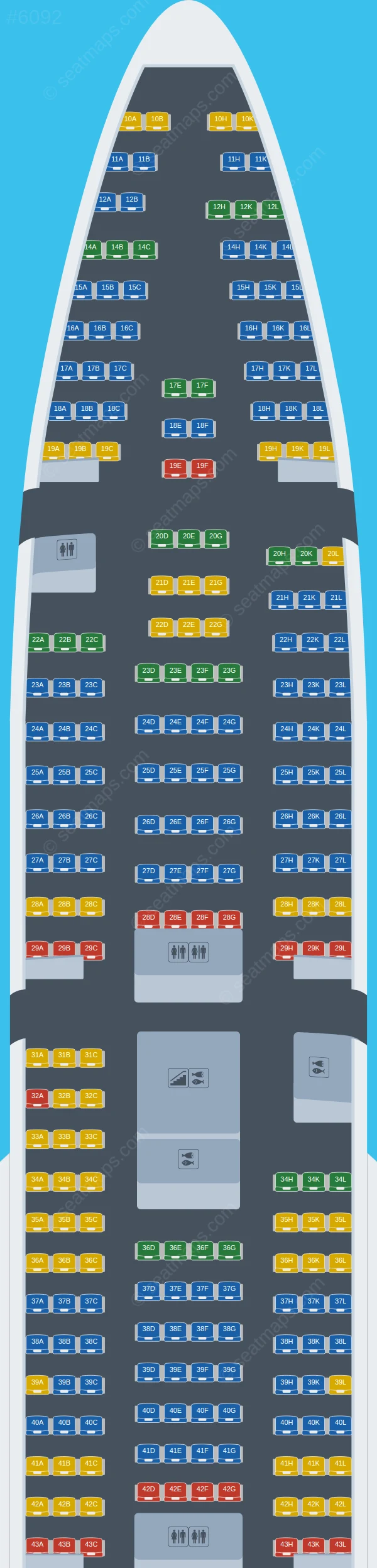 Rossiya Boeing 747-400 V.1 seatmap preview
