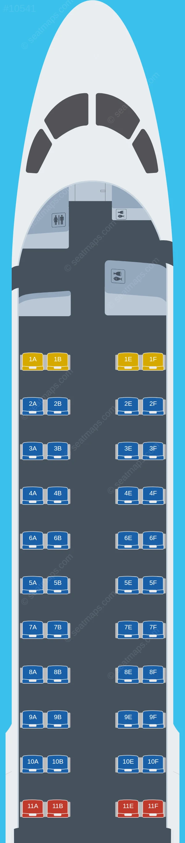 Alliance Airlines Embraer E190 V.3 seatmap preview