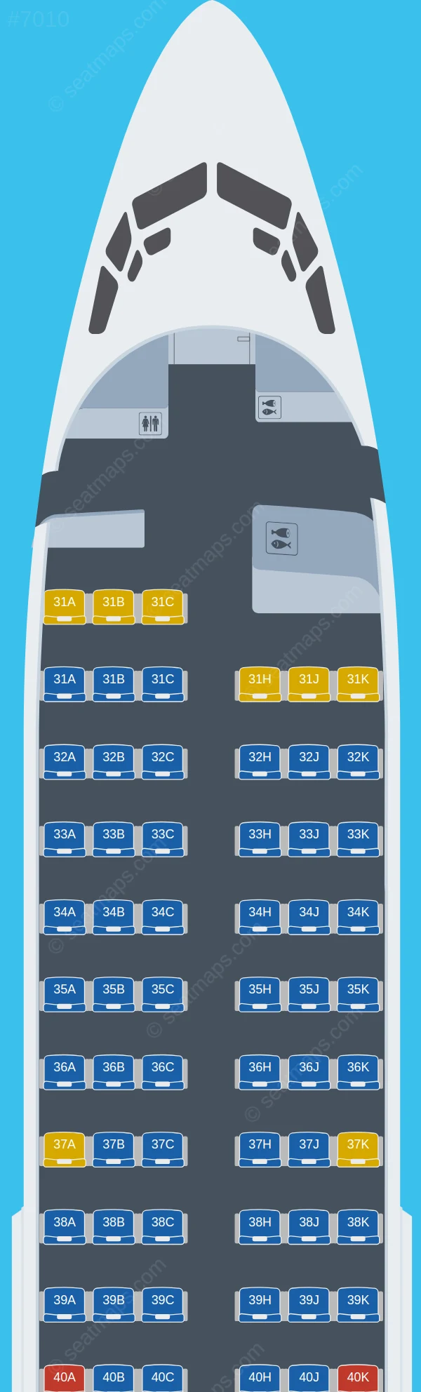 Lucky Air Boeing 737-700 V.2 seatmap preview