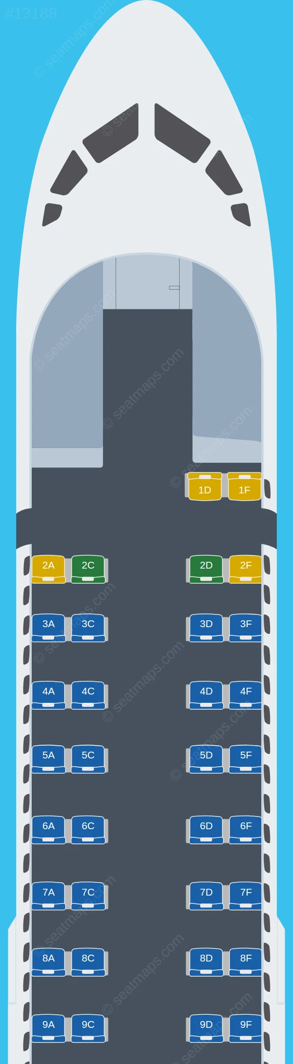 airHaifa ATR 72-600 V.2 seatmap preview