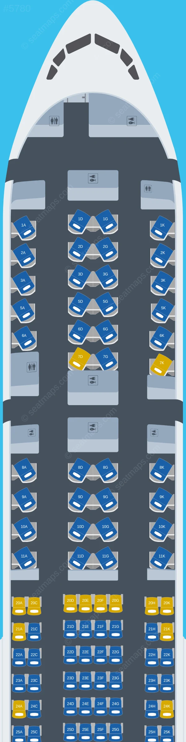 EVA Air Boeing 777-300ER V.3 seatmap preview