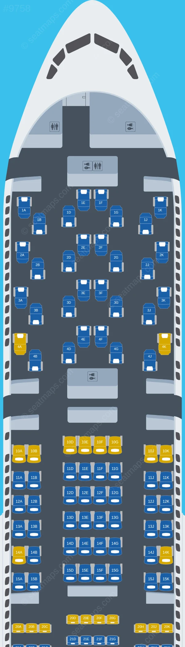 British Airways Boeing 777-200ER V.3 seatmap preview