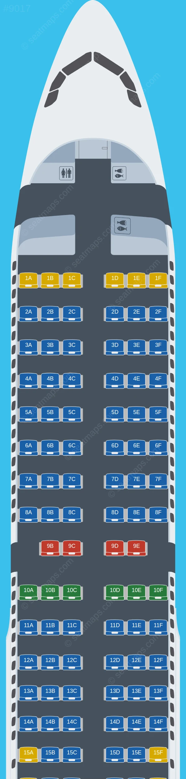 British Airways Airbus A321-200 seatmap preview