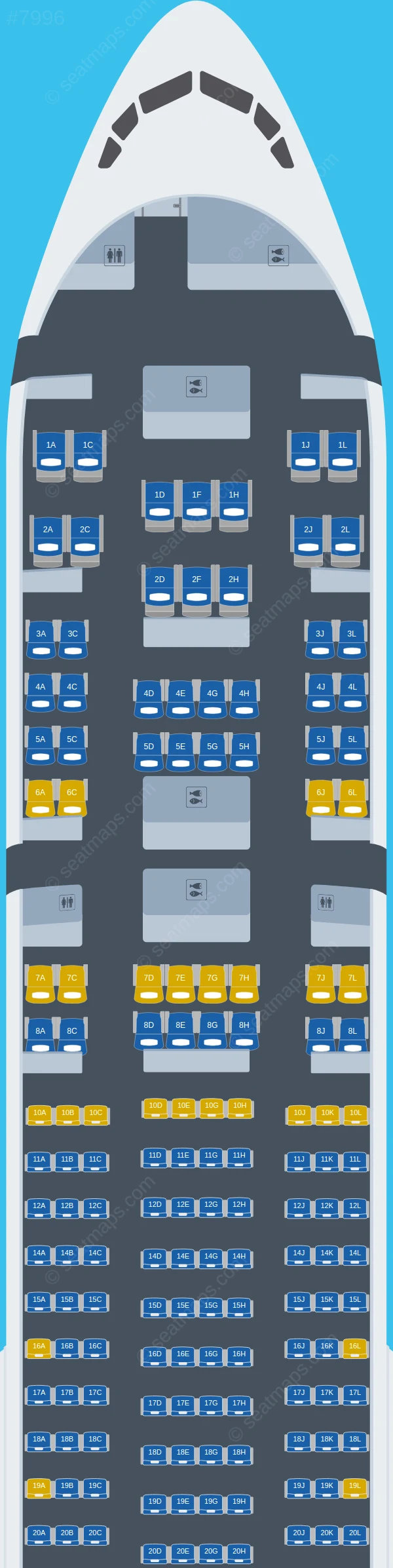 Air Austral Boeing 777-300ER seatmap preview