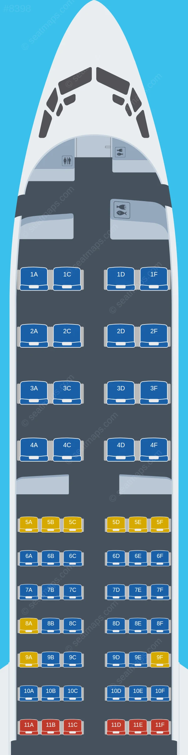 Icelandair Boeing 737 MAX 8 seatmap preview