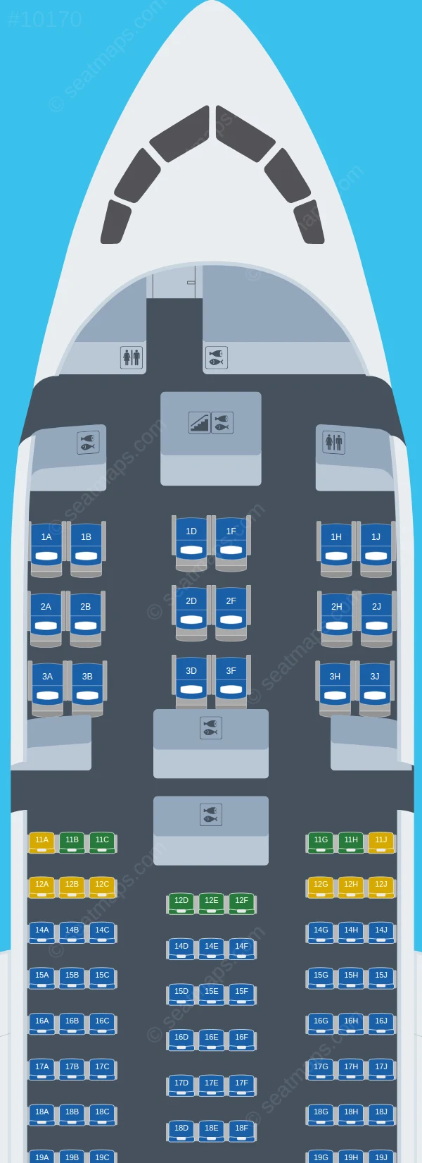 Air India Boeing 787-8 V.1 seatmap preview