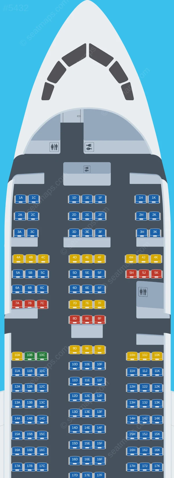 Scoot Tigerair Pte Boeing 787-8 V.1 seatmap preview