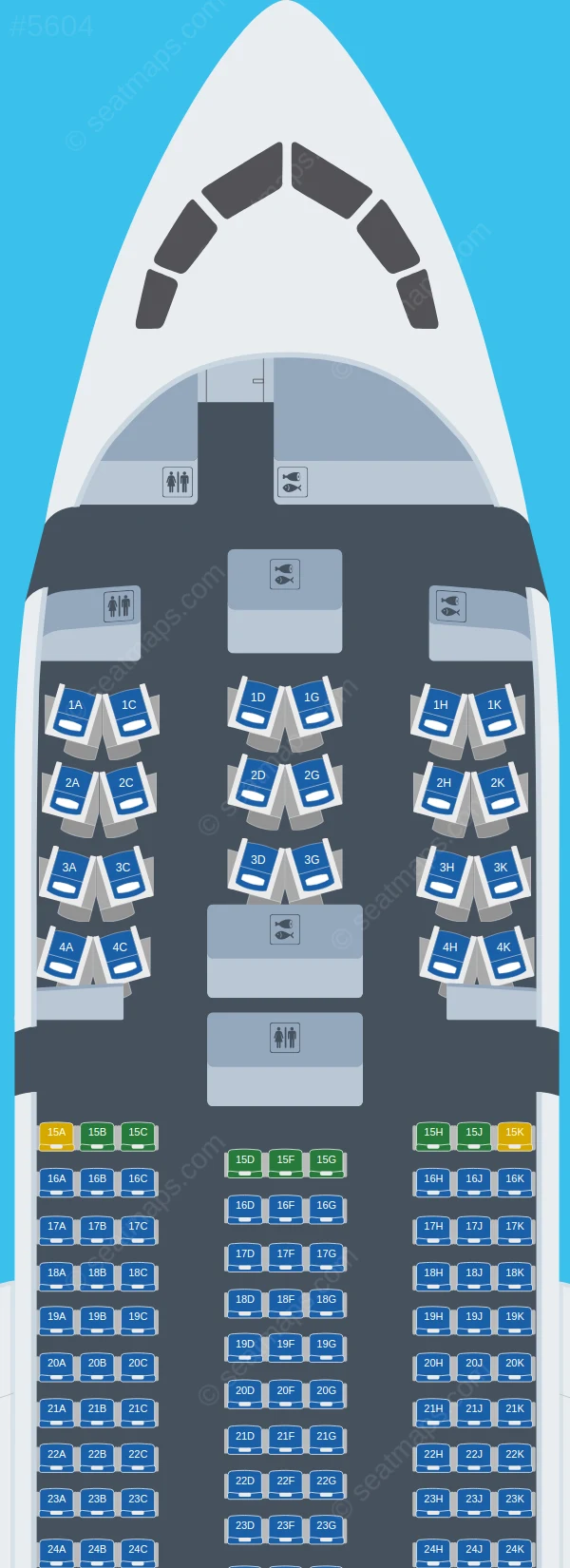Air Europa Boeing 787-8 V.1 seatmap preview