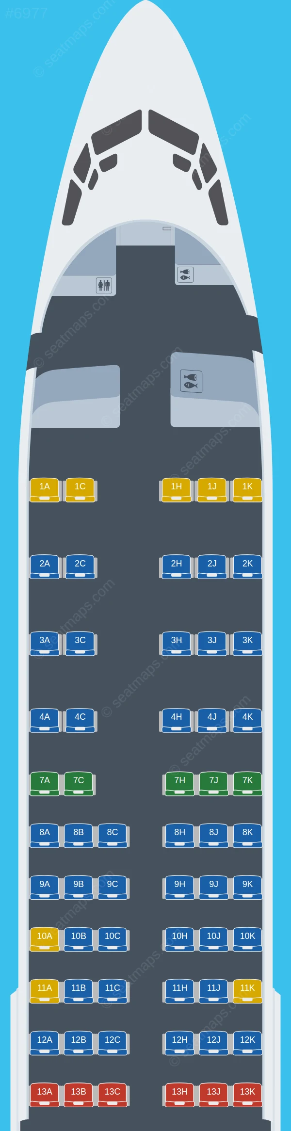 JTA Boeing 737-800 seatmap preview