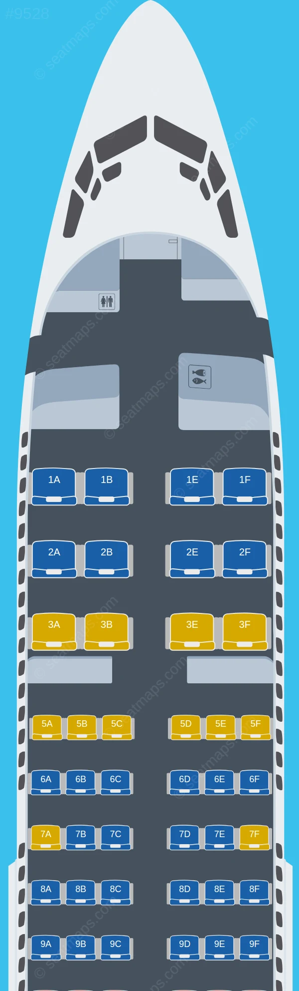 Copa Airlines Boeing 737-700 V.2 seatmap preview