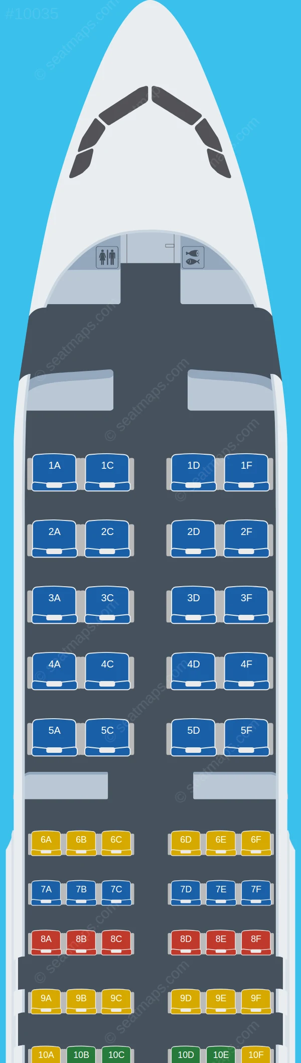 Aeroflot Airbus A320-200 V.2 seatmap preview