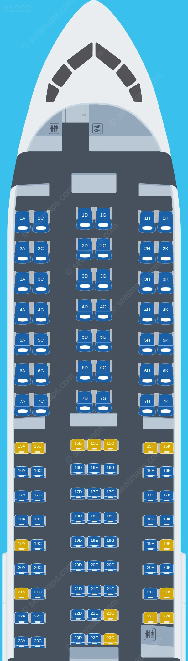 Japan Airlines - JAL Boeing 767-300ER V.3 seatmap preview
