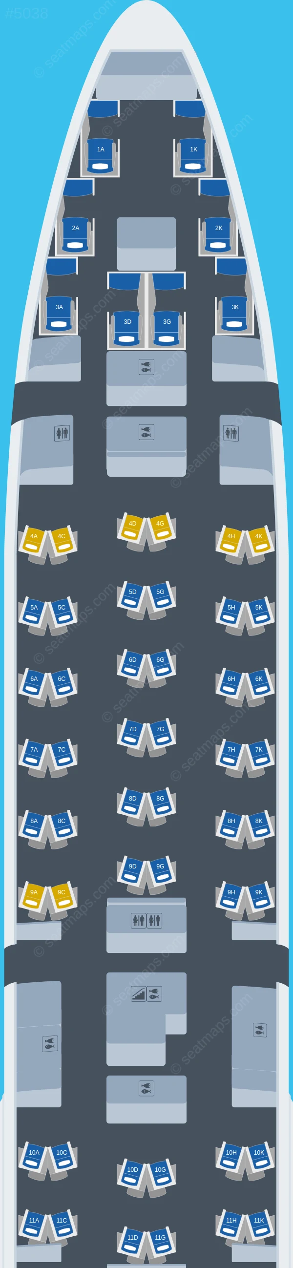 Lufthansa Boeing 747-8 seatmap preview