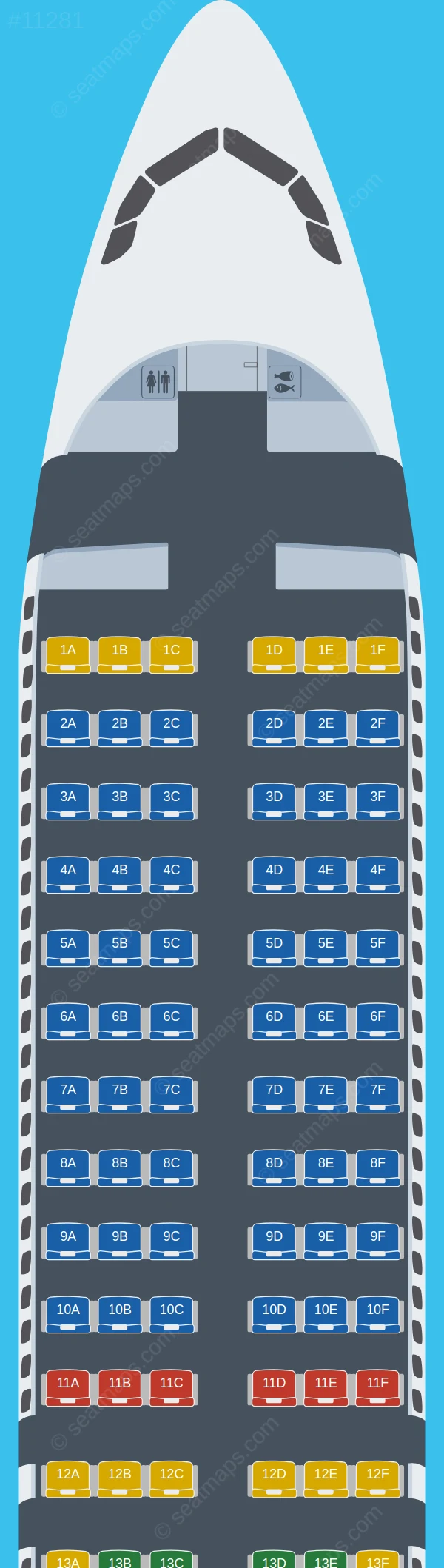 Wizz Air Malta Airbus A320neo seatmap preview