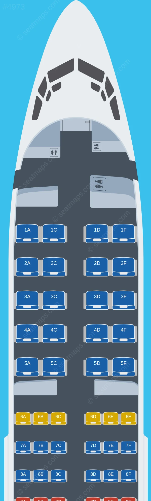 Gazpromavia Boeing 737-700 seatmap preview