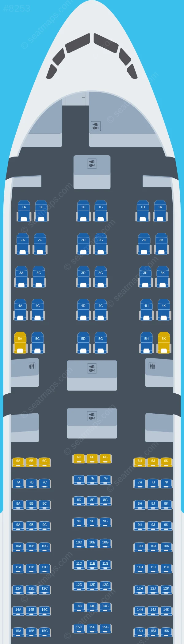 Privilege Style Boeing 777-200ER seatmap preview