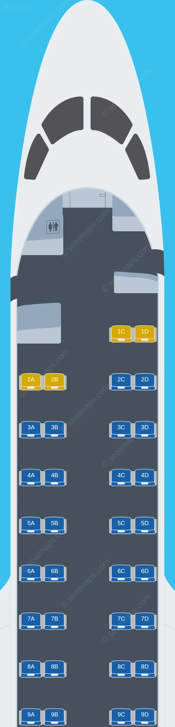 LOT Polish Airlines Embraer E170 V.2 seatmap preview