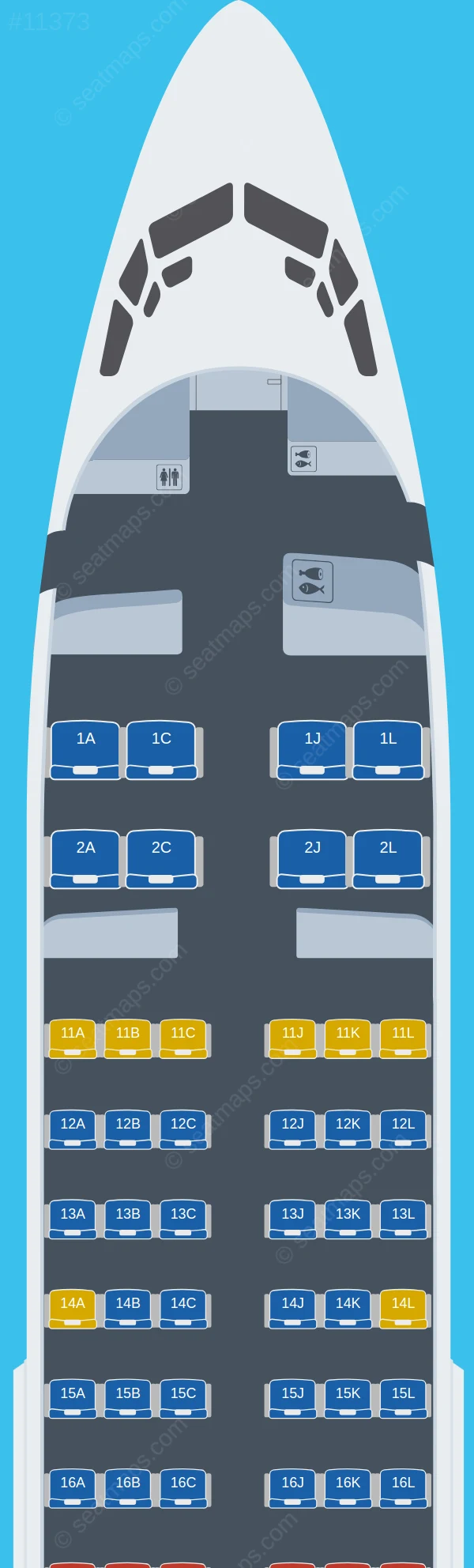 Air China Inner Mongolia Boeing 737-700 seatmap preview