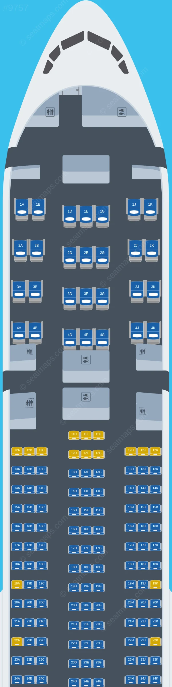 Turkish Airlines Boeing 777-300ER V.4 seatmap preview