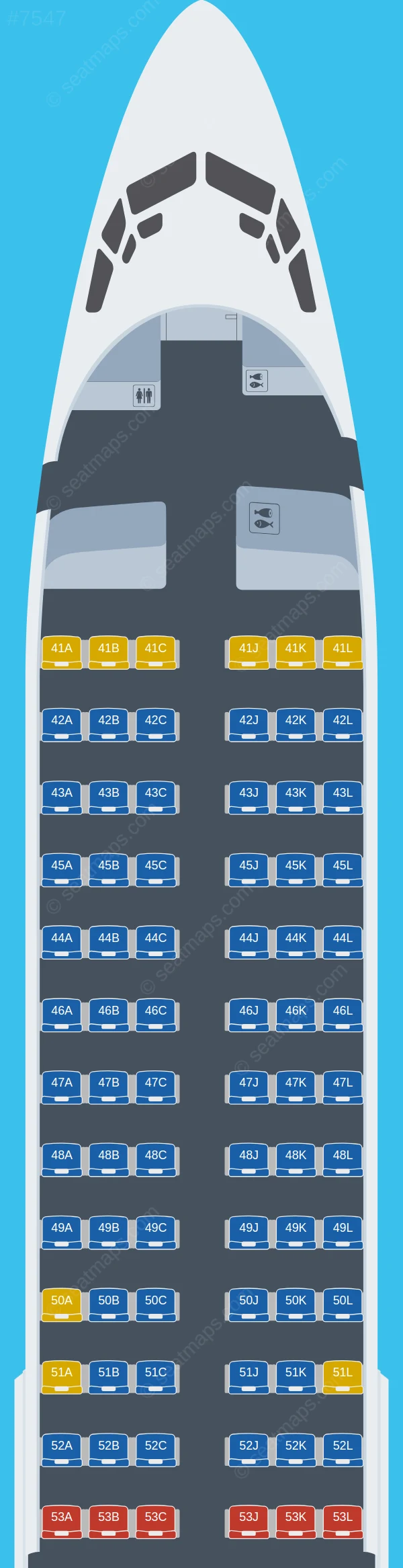 Jiangxi Air Boeing 737-800 V.1 seatmap preview