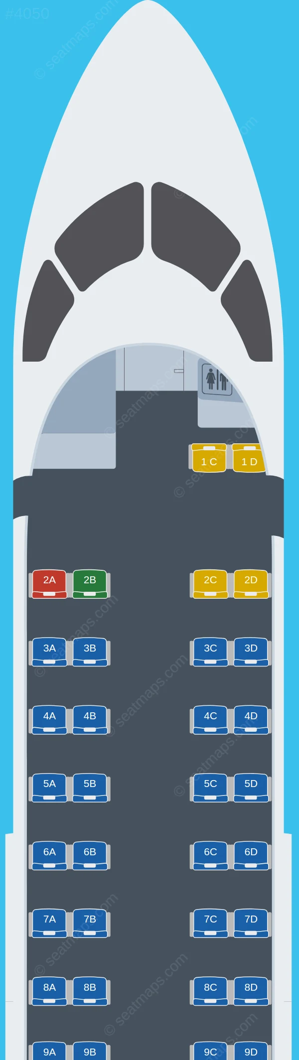 Air Niugini & Link PNG De Havilland Q300 seatmap preview