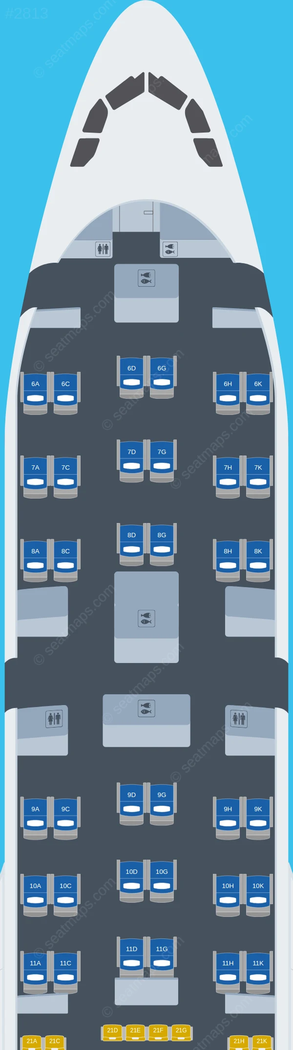 Garuda Indonesia Airbus A330-200 V.2 seatmap preview
