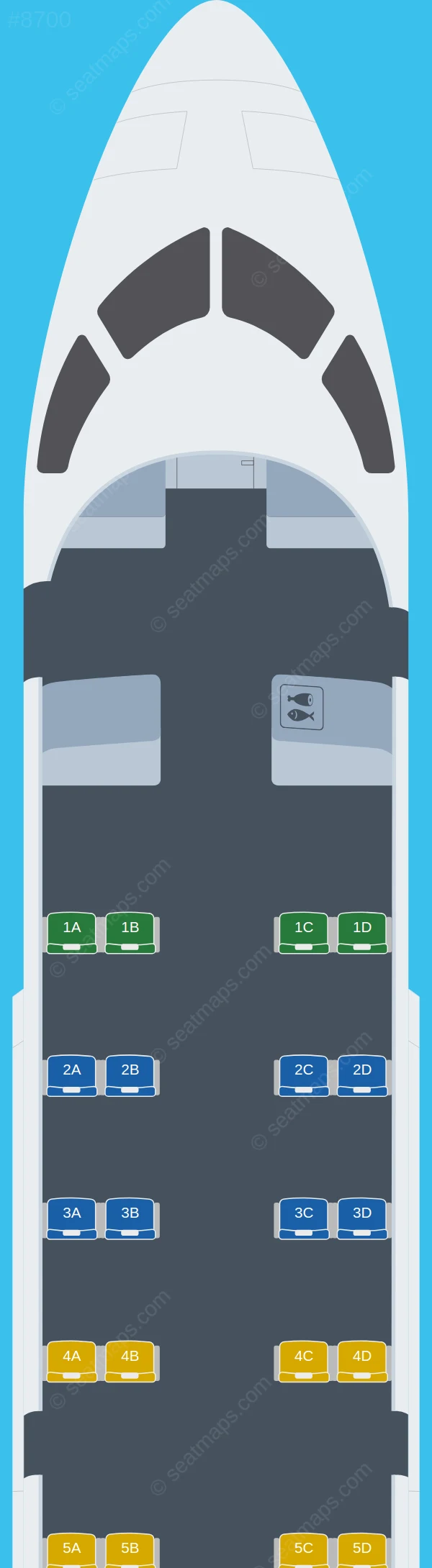 Contour Aviation Bombardier CRJ200 V.1 seatmap preview