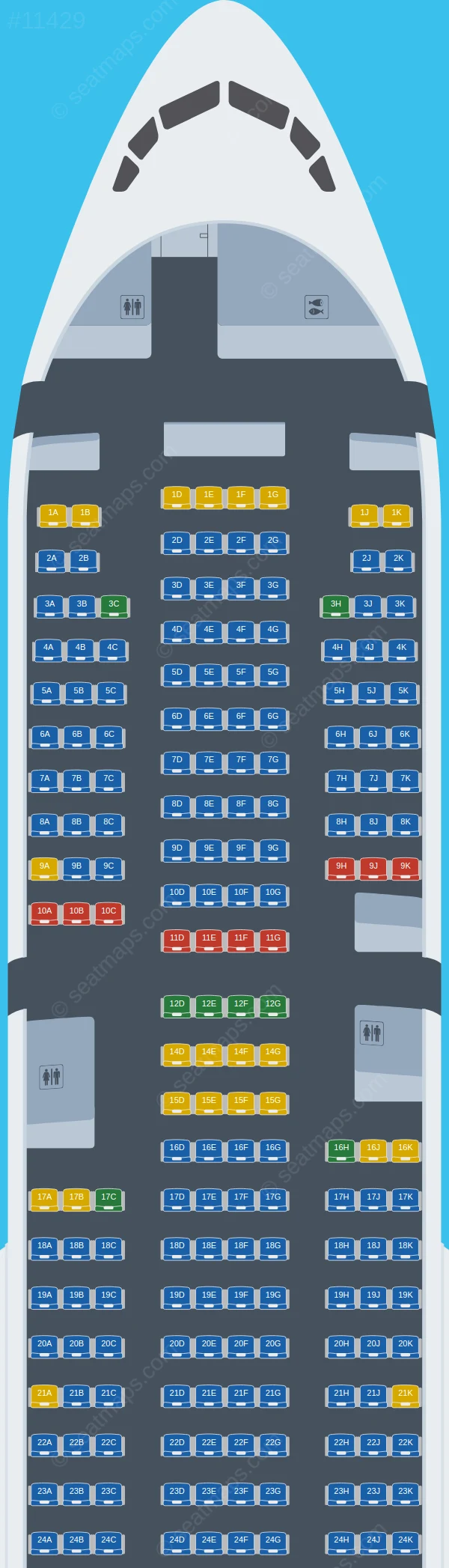 Ikar Boeing 777-200ER seatmap preview