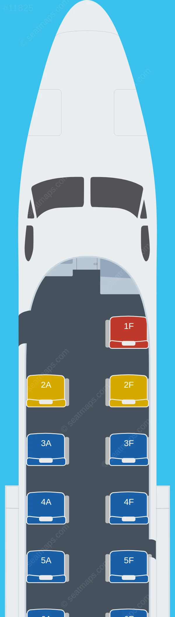Trans Guyana Airways Beechcraft 1900D seatmap preview