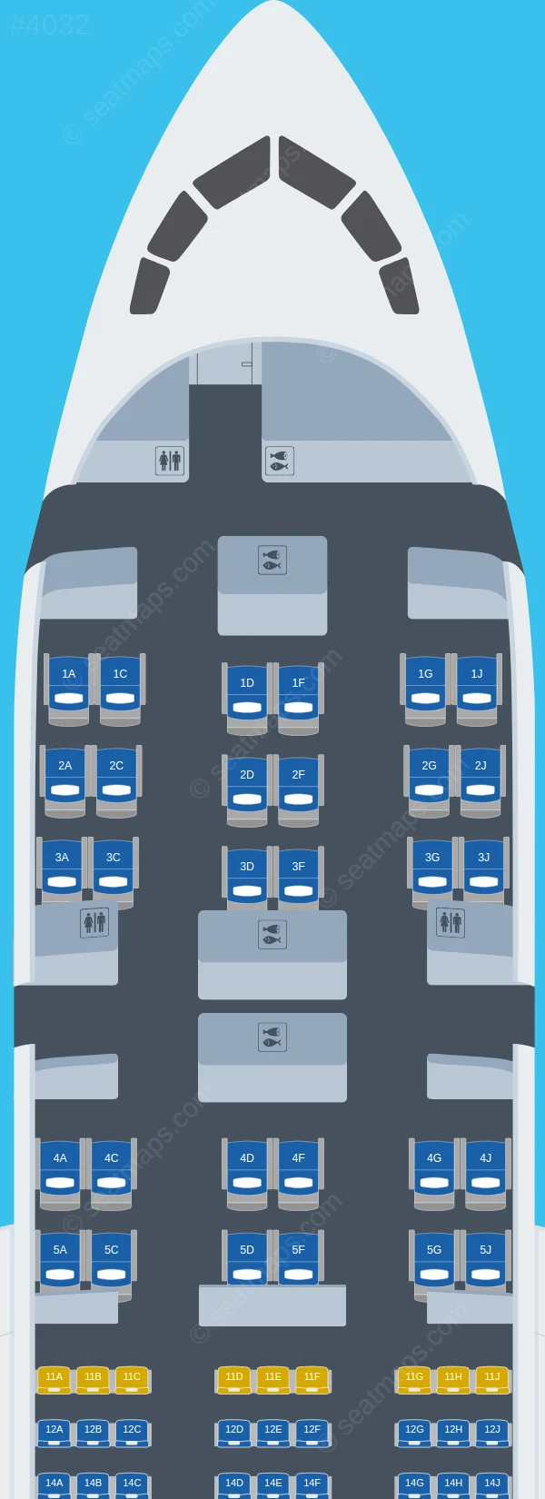 Kenya Airways Boeing 787-8 seatmap preview