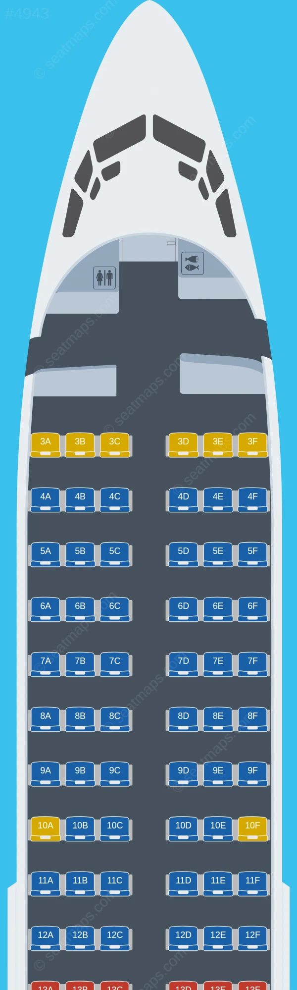NordStar Boeing 737-300 seatmap preview