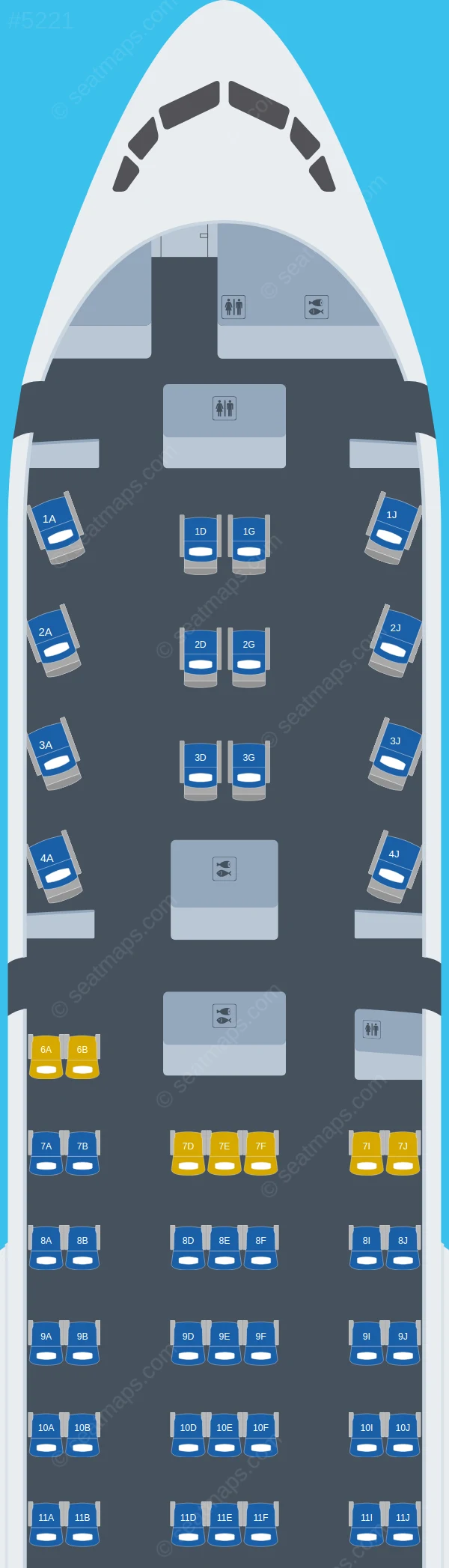 TAAG Angola Boeing 777-200ER seatmap preview