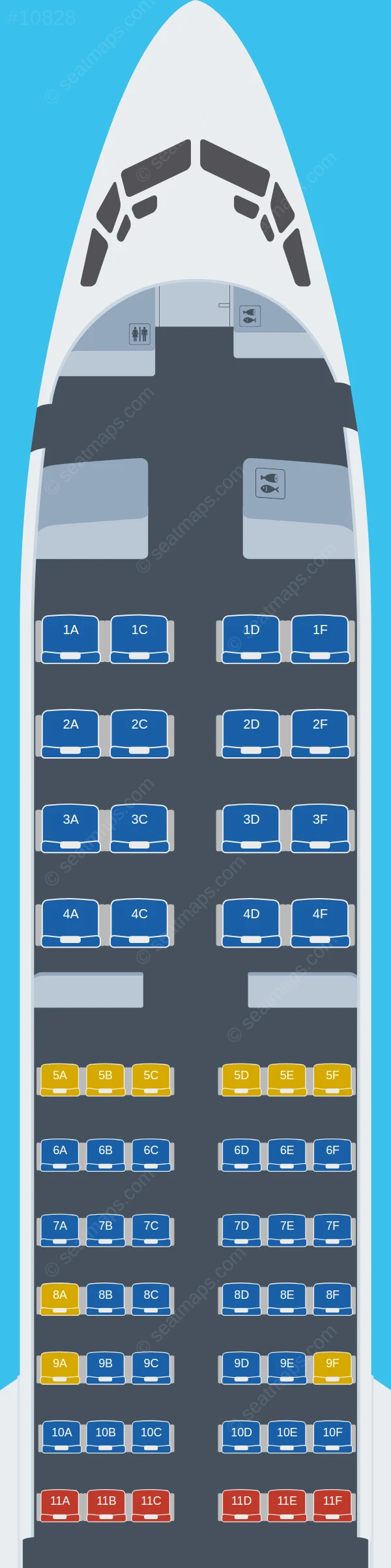 Cayman Airways Boeing 737 MAX 8 seatmap preview