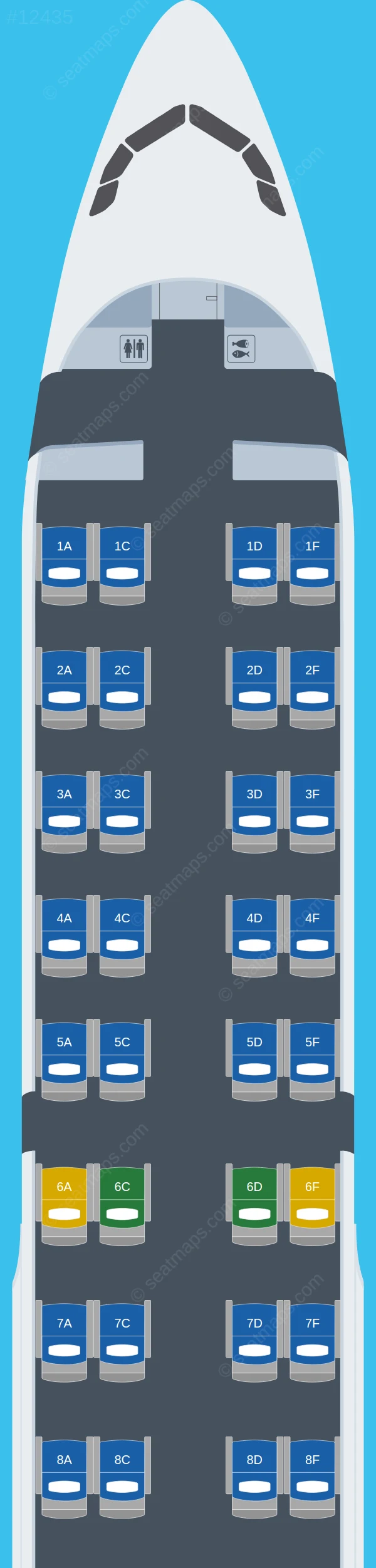 Beond Airbus A321-200 seatmap preview