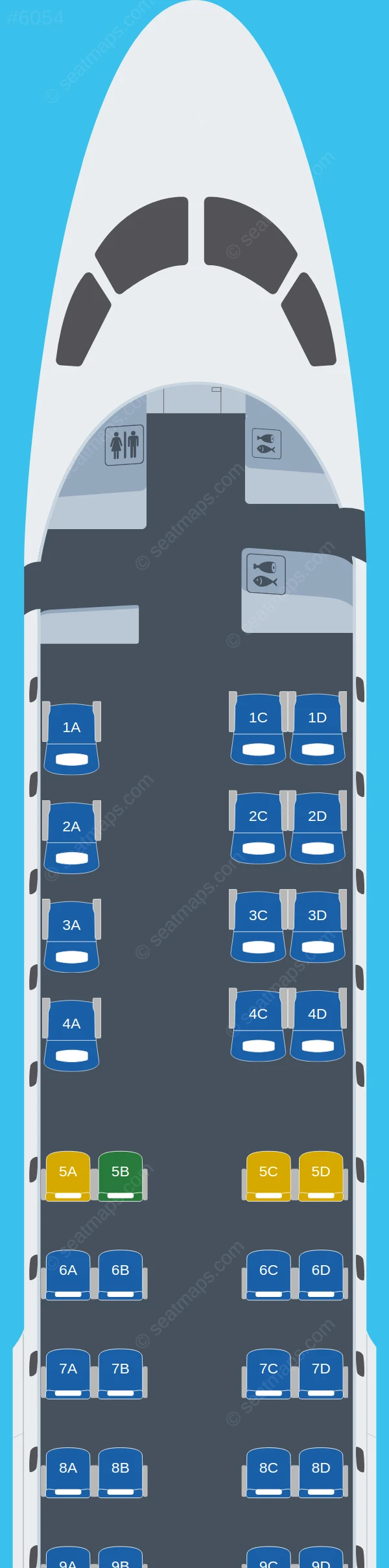 SkyWest Airlines Embraer E175 V.2 DL seatmap preview