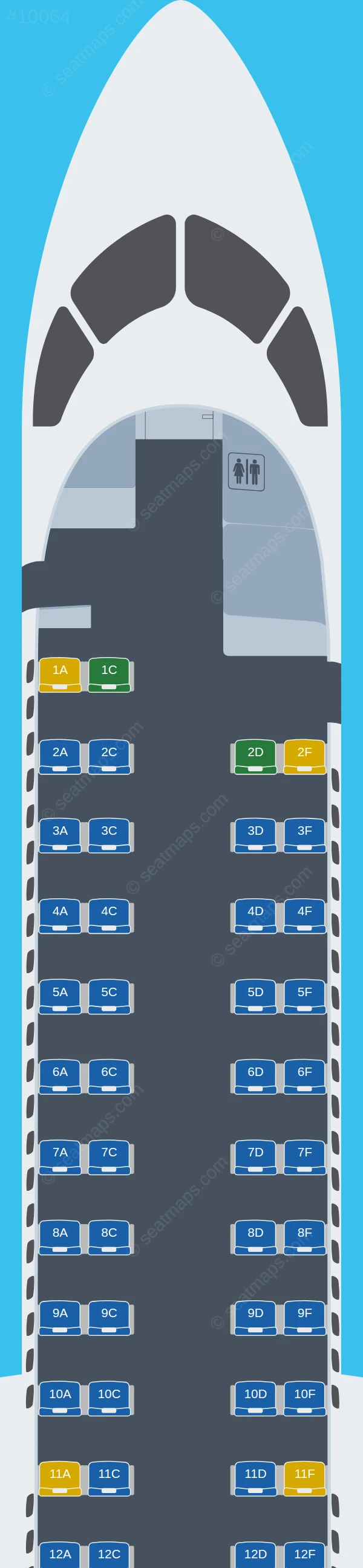 Star Perú De Havilland Q400 seatmap preview